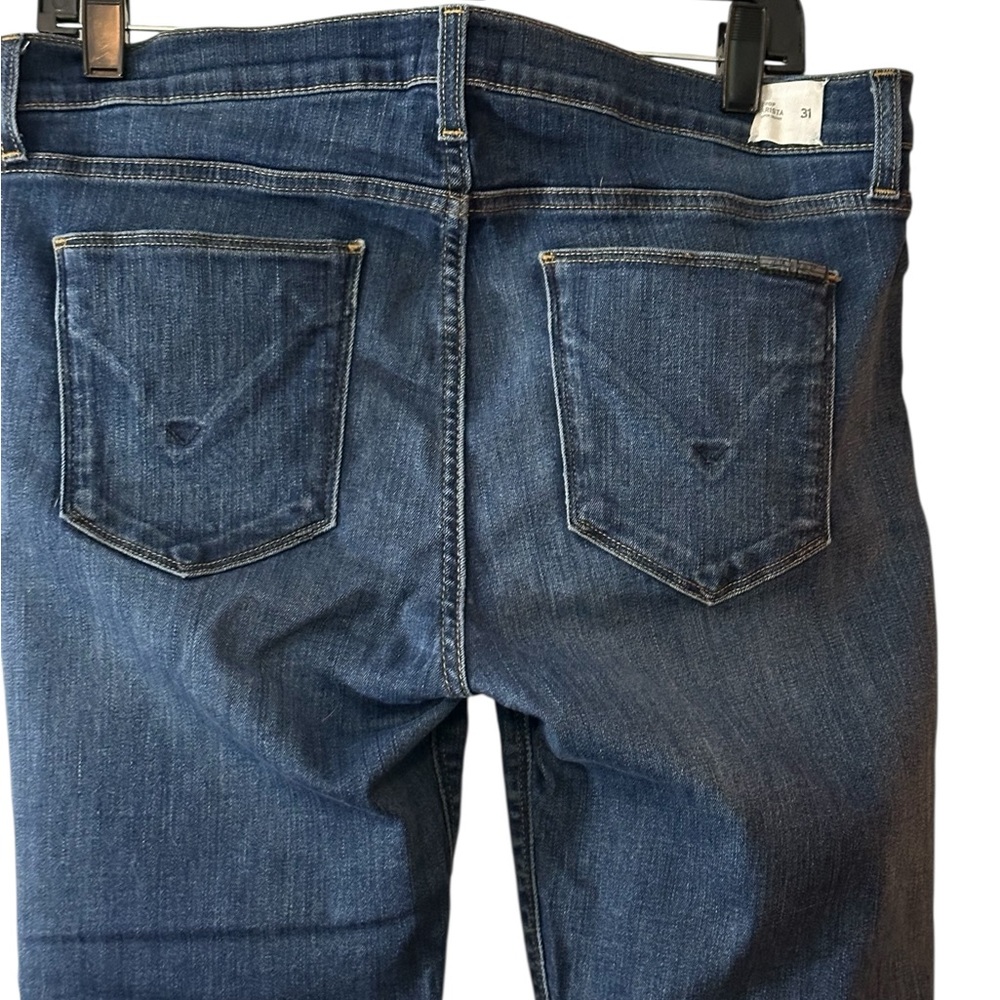 Hudson Krista Super Skinny Cropped Jeans SZ 31 Indigo Blue
